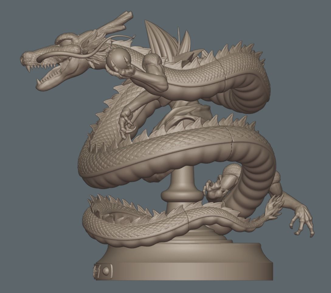 Dragonball Son Goku bust - STL 3d printing file 3D print model_37