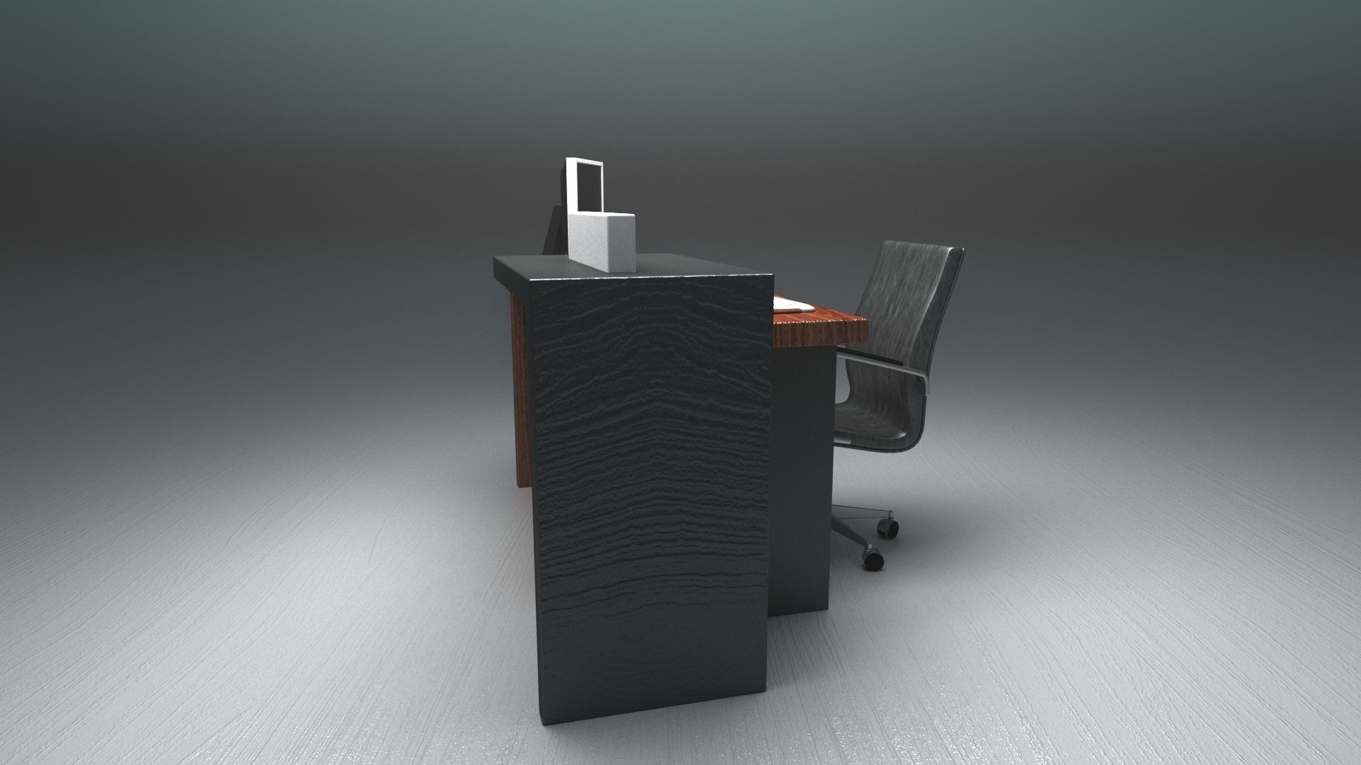 FREE Modern reception desk 3d model Free 3D model_15