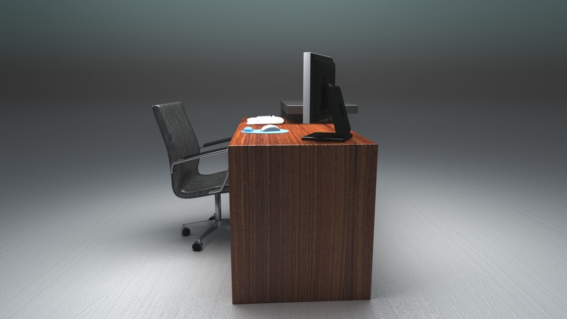 FREE Modern reception desk 3d model Free 3D model_29