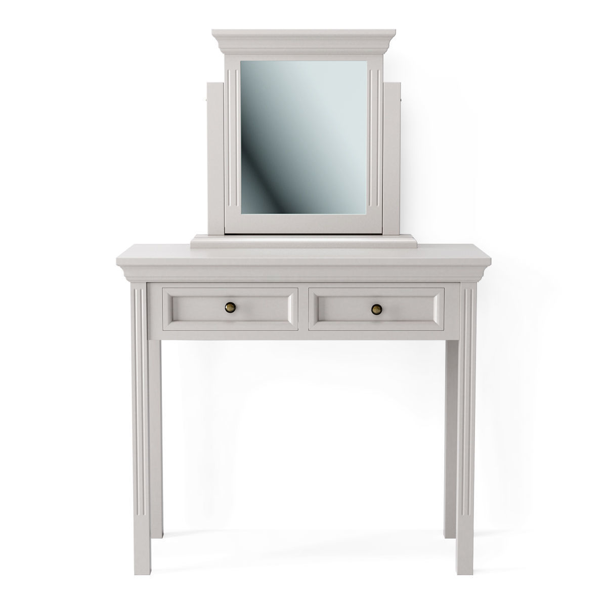 Dressing Table with Tabletop Vanity Mirror Melody Maison 3D model_1
