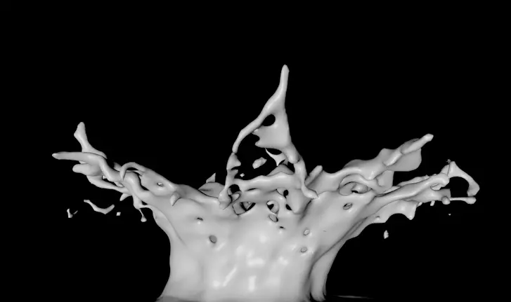 water milk splash Free 3D model