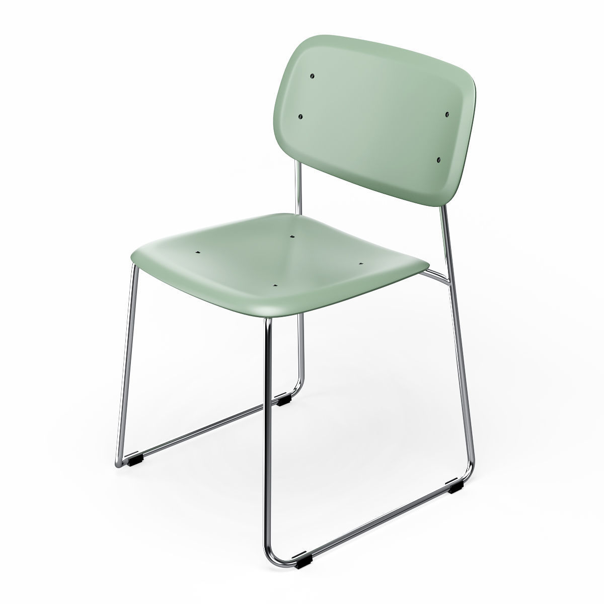 HAY Soft Edge P10 Sled Chairs 3D model_4