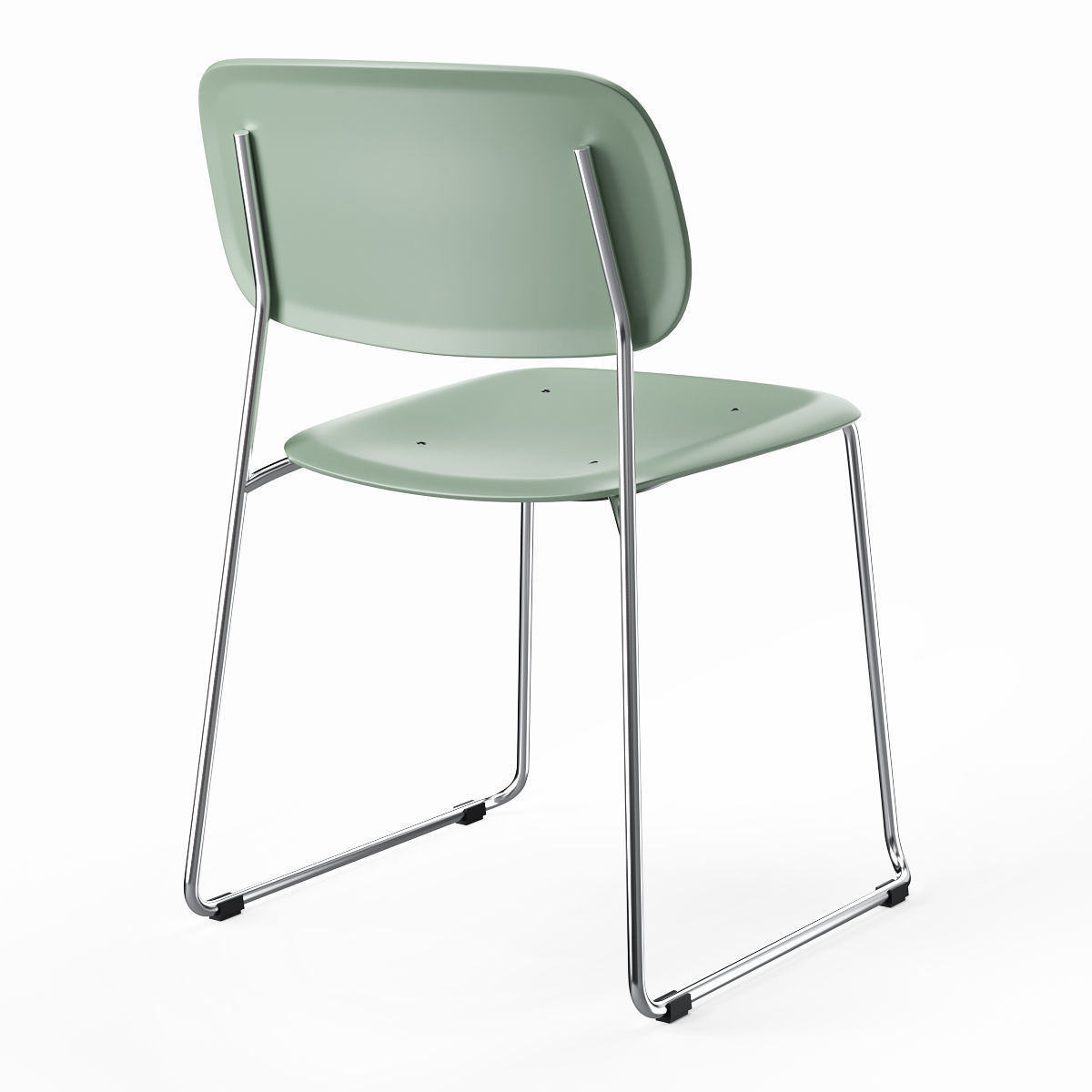 HAY Soft Edge P10 Sled Chairs 3D model_3