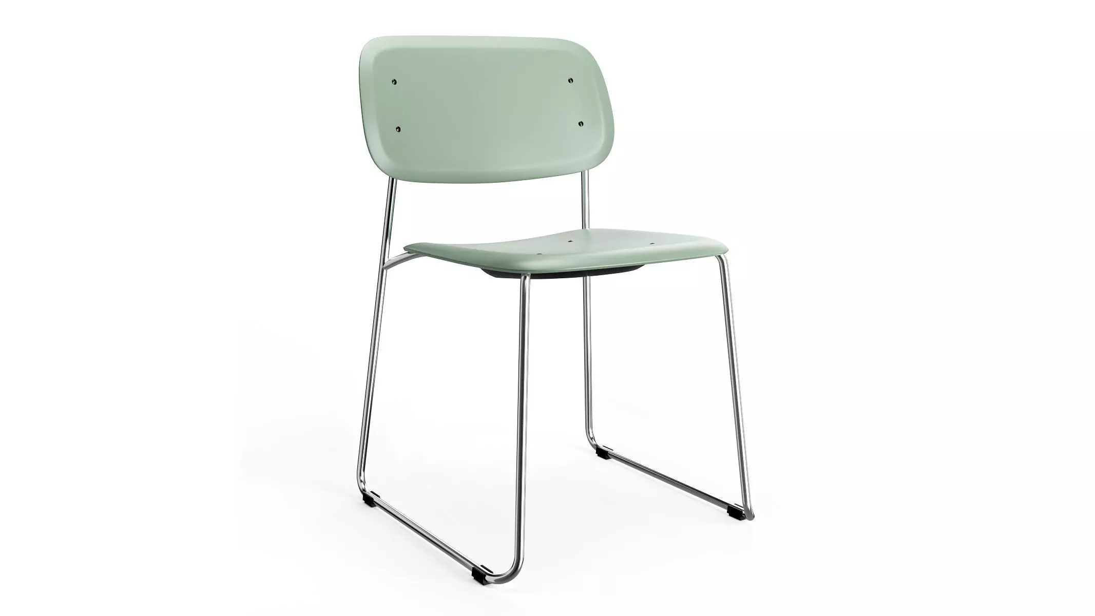 HAY Soft Edge P10 Sled Chairs 3D model_0