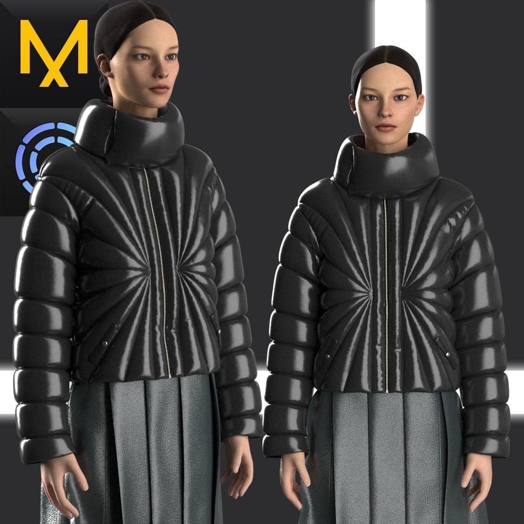 Outfit Female OBJ mtl FBX ZPRJ 3D model_1
