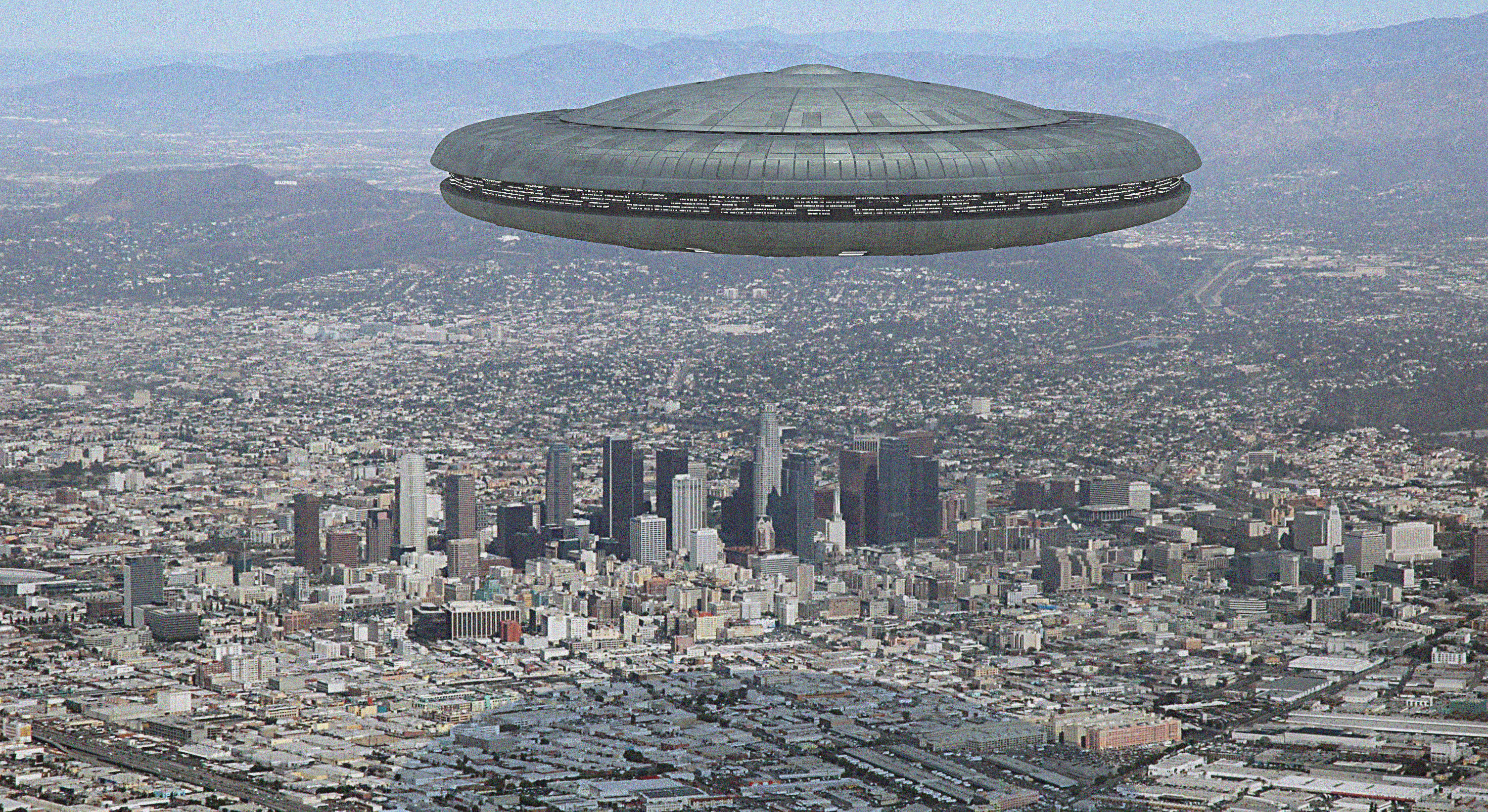 V Mothership ufo spaceship - ufo spaceship Free 3D model_2