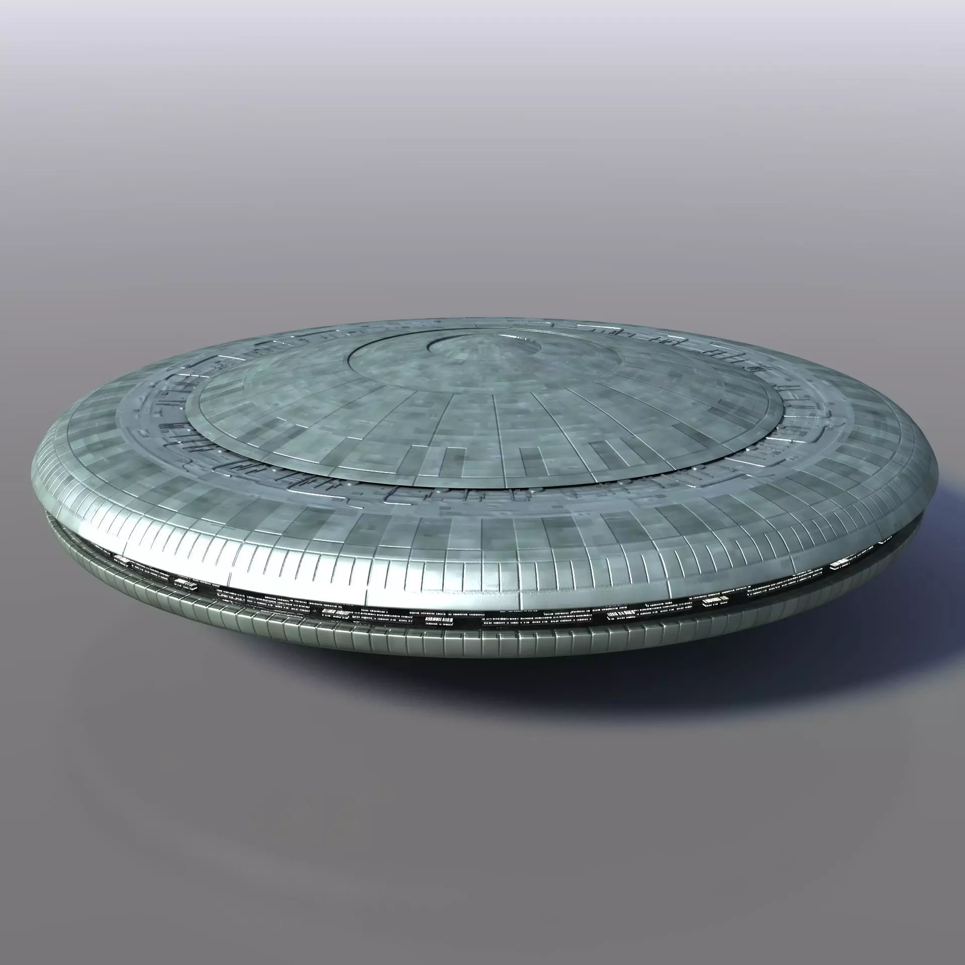 V Mothership ufo spaceship - ufo spaceship Free 3D model_0