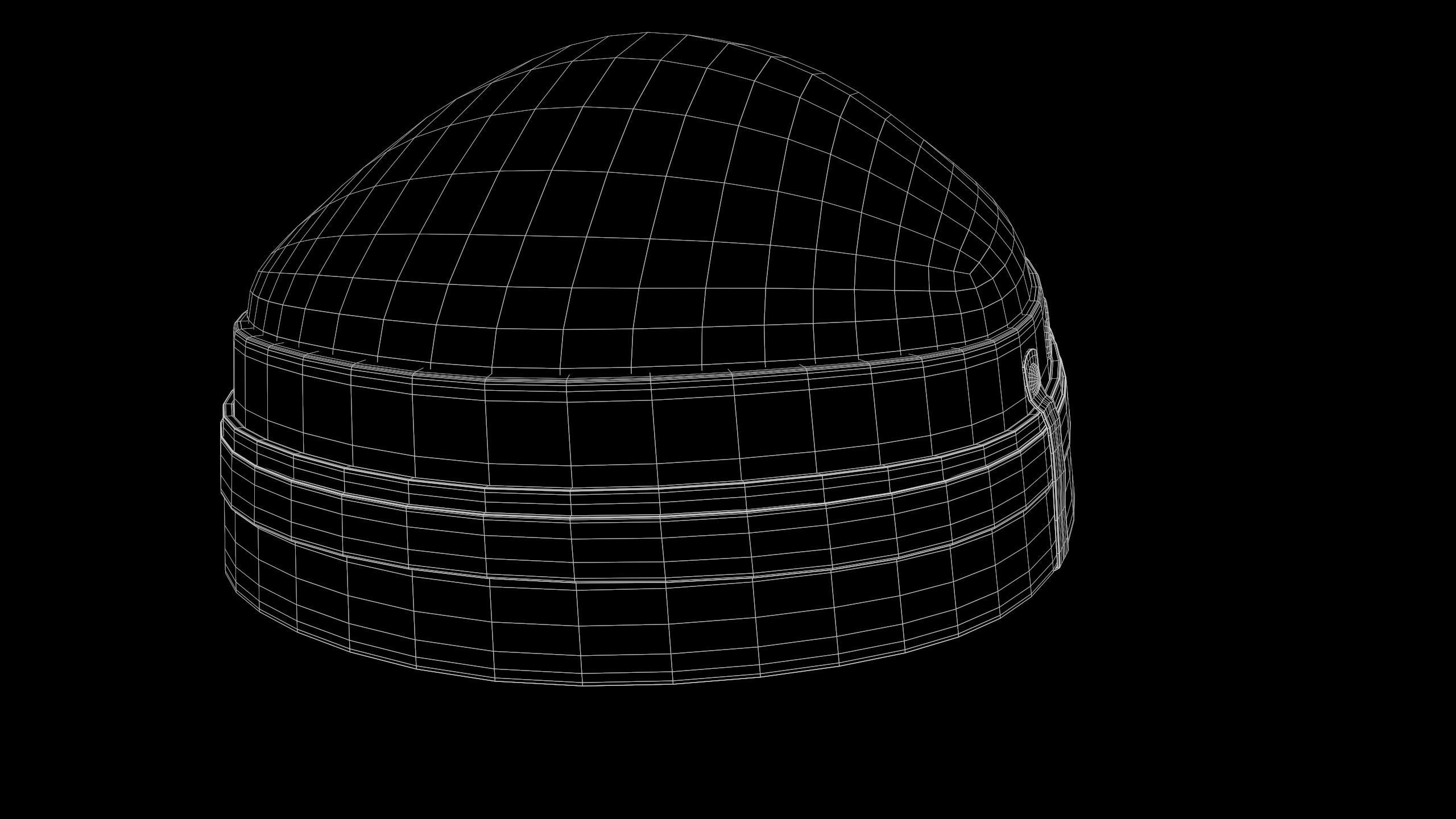 Retro Aviator Helmet 3D Low-poly 3D model_37