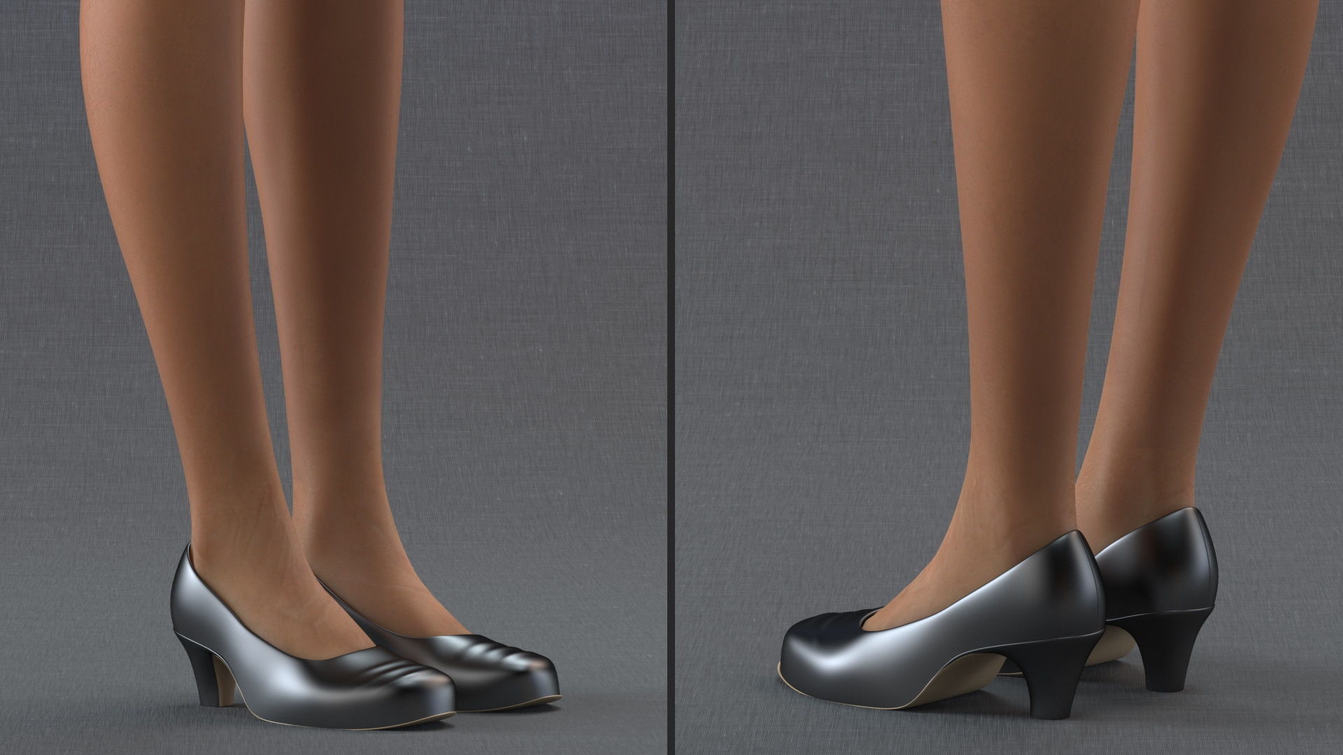 Light Skin Black Teenage Schoolgirl Rigged for Modo 3D model_12