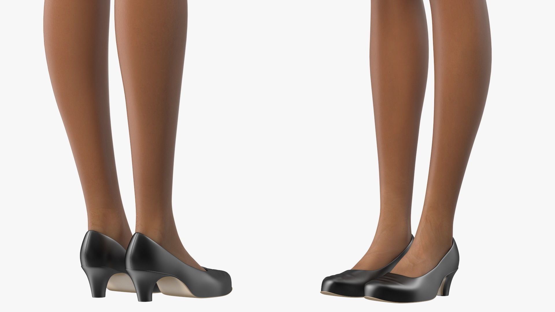 Light Skin Black Teenage Schoolgirl Rigged for Modo 3D model_16