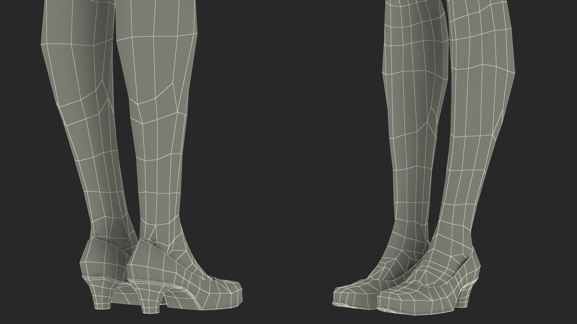 Light Skin Black Teenage Schoolgirl Rigged for Modo 3D model_28