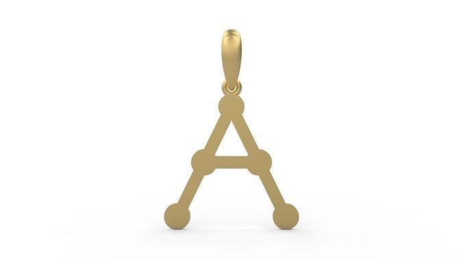 Initial Letters Pendant GLADWINDEMO A 3D print model