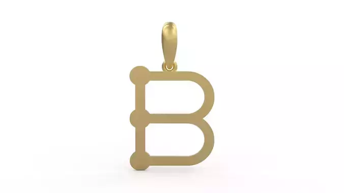 Initial Letters Pendant GLADWINDEMO B