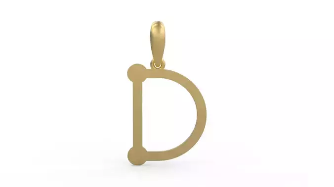 Initial Letters Pendant GLADWINDEMO D