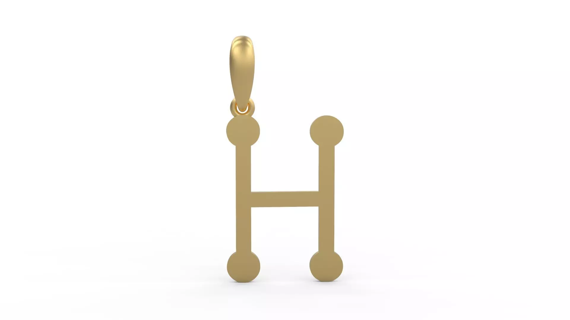 Initial Letters Pendant GLADWINDEMO H 3D print model_0