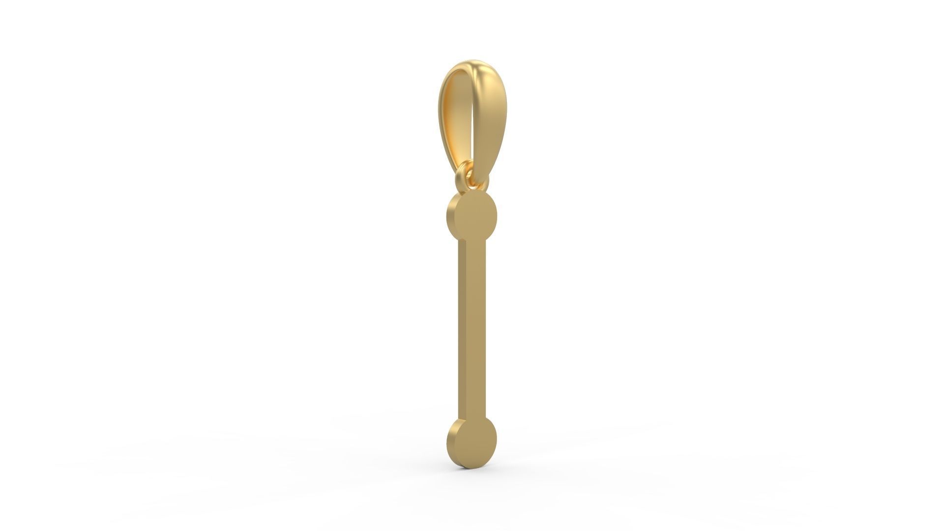 Initial Letters Pendant GLADWINDEMO I 3D print model_3