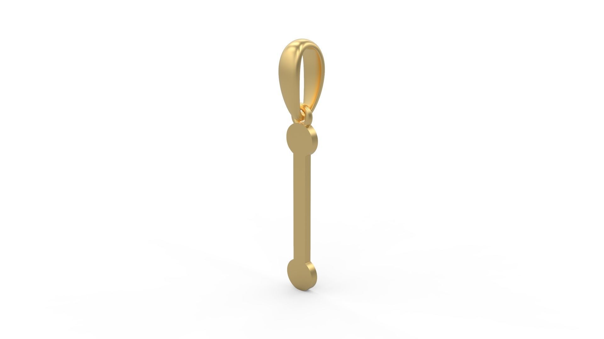 Initial Letters Pendant GLADWINDEMO I 3D print model_1