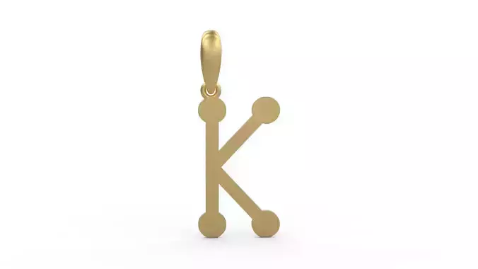 Initial Letters Pendant GLADWINDEMO K