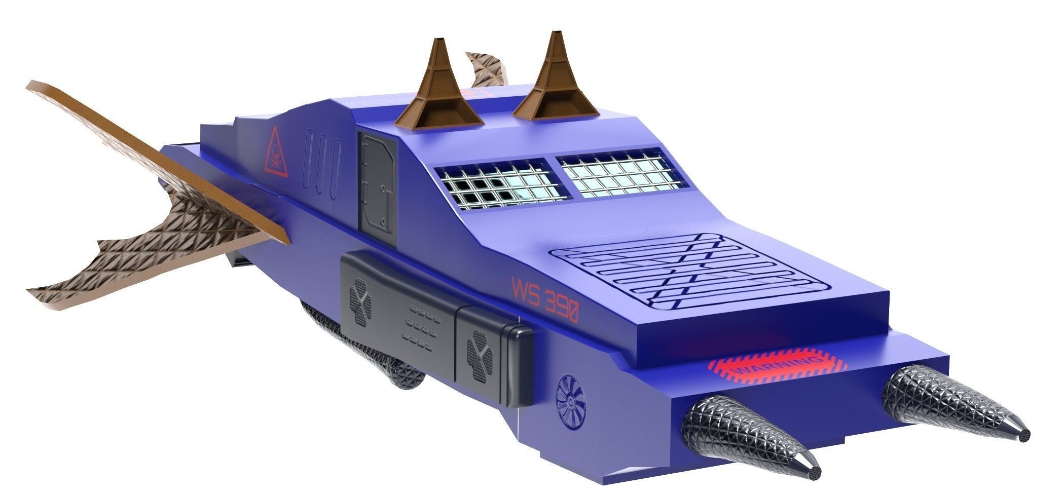 sci fi jet 3D model_6