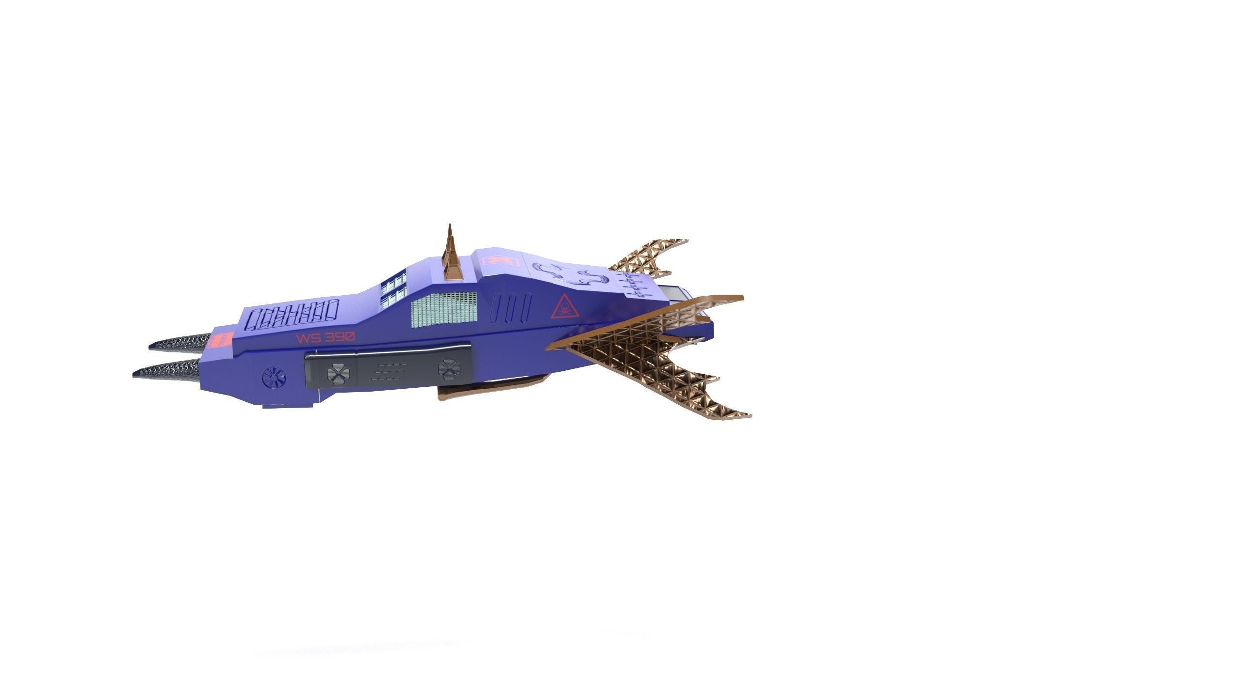 sci fi jet 3D model_3