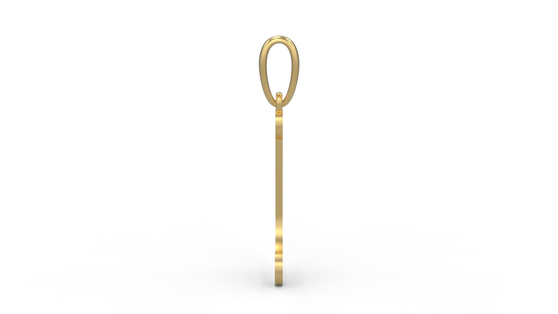 Initial Letters Pendant GLADWINDEMO L 3D print model_2