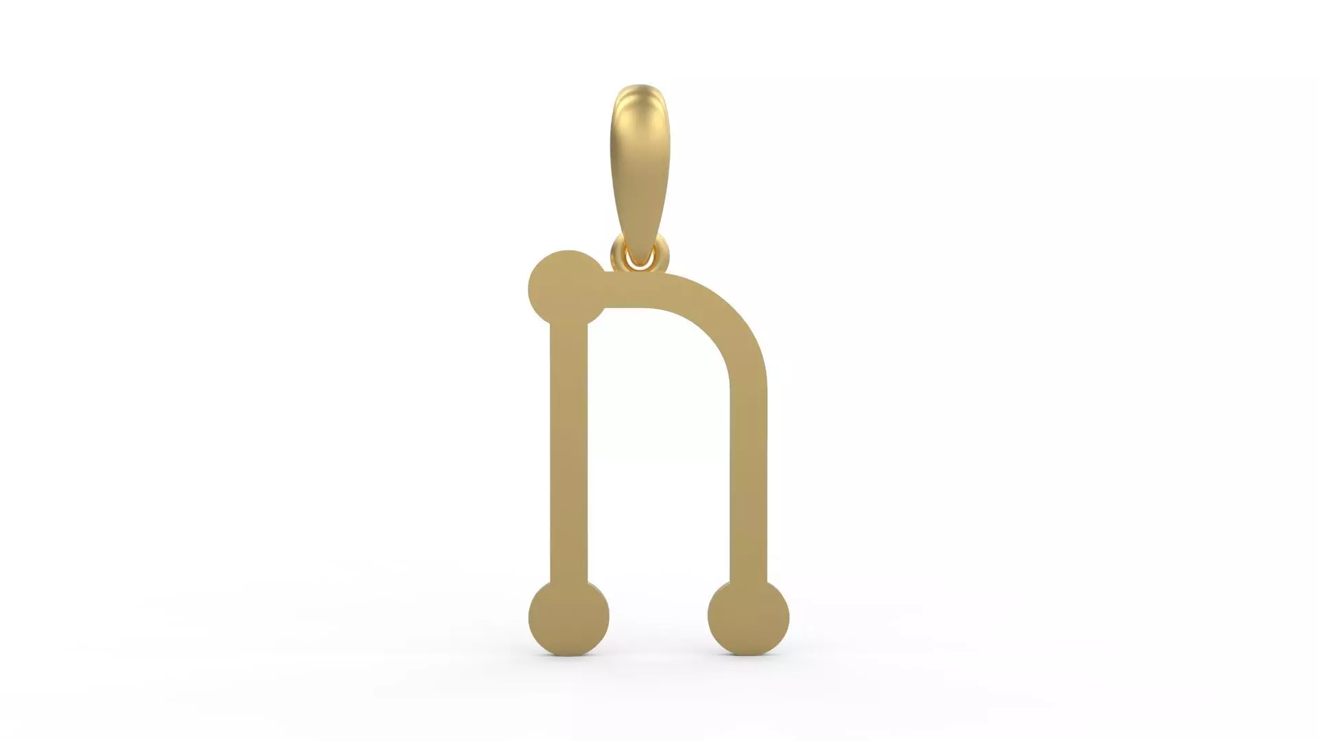 Initial Letters Pendant GLADWINDEMO N 3D print model_0