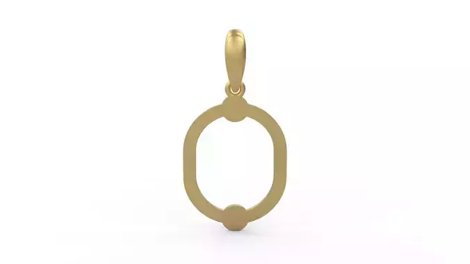 Initial Letters Pendant GLADWINDEMO O