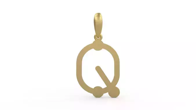 Initial Letters Pendant GLADWINDEMO Q