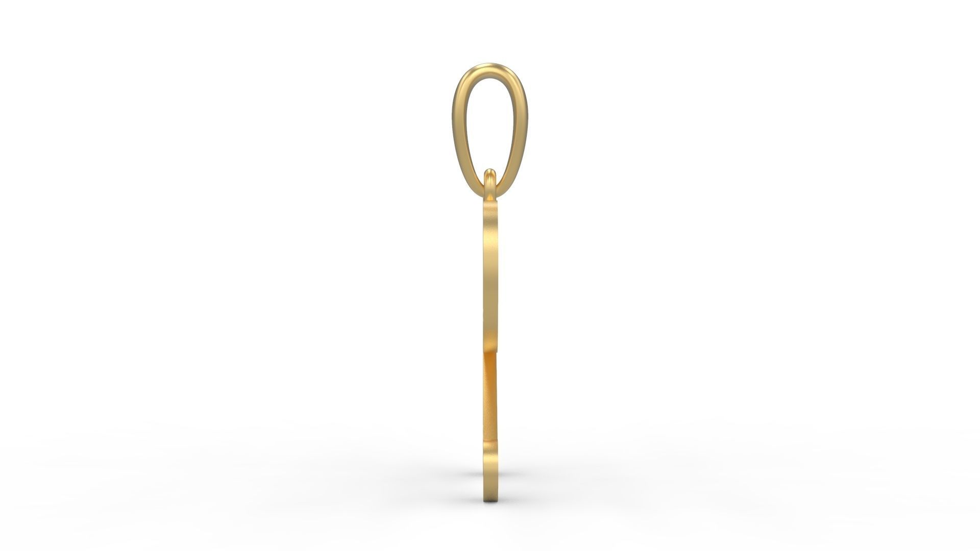 Initial Letters Pendant GLADWINDEMO R 3D print model_2