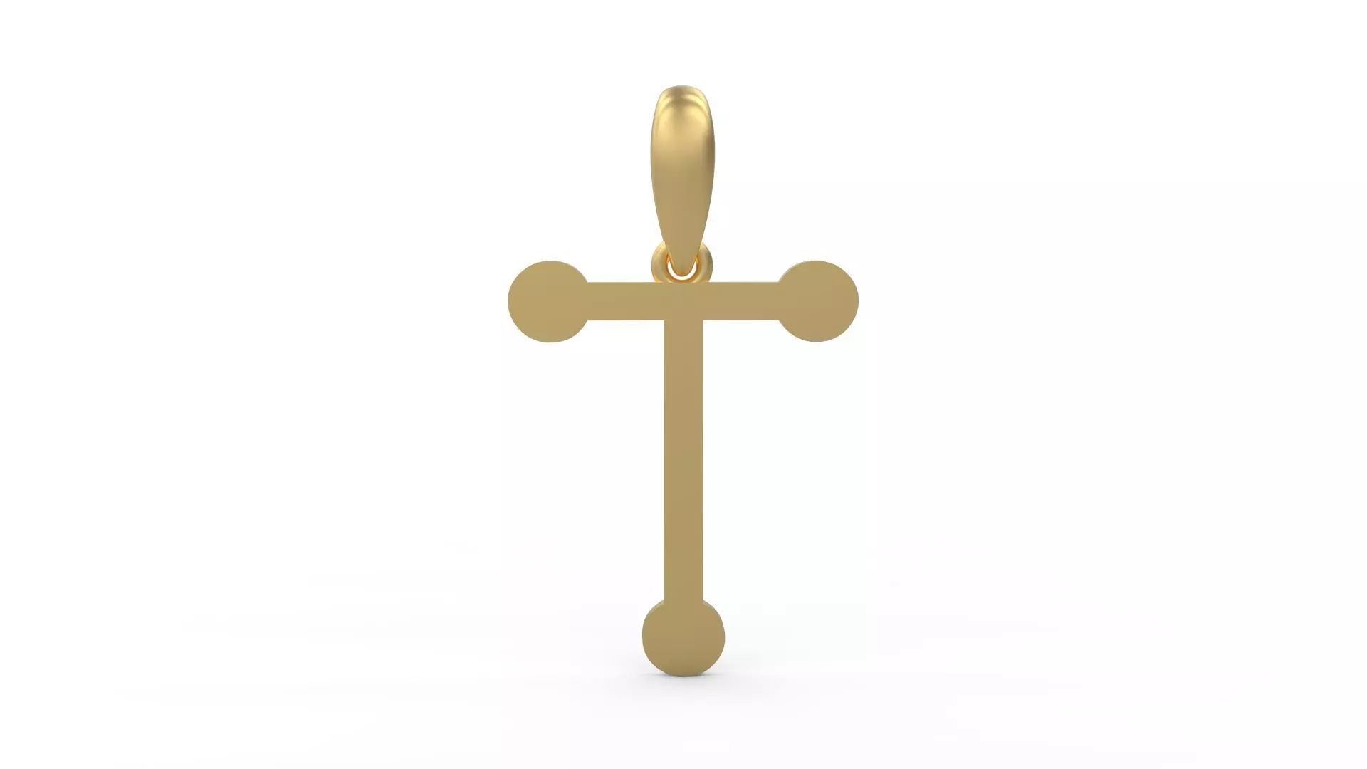 Initial Letters Pendant GLADWINDEMO T 3D print model_0