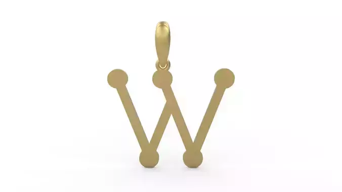 Initial Letters Pendant GLADWINDEMO W