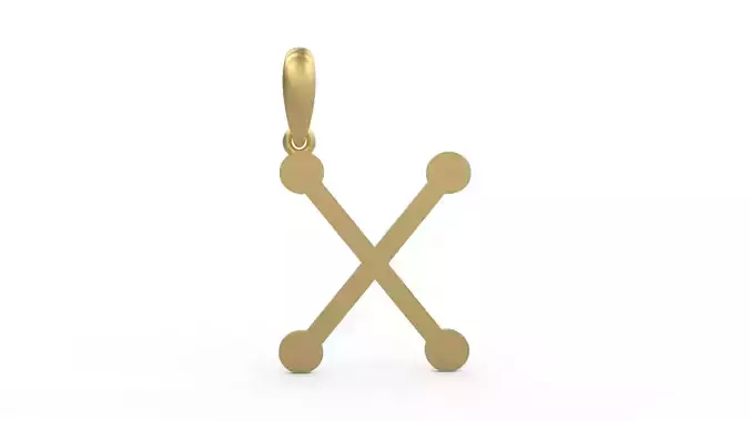 Initial Letters Pendant GLADWINDEMO X