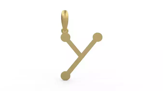 Initial Letters Pendant GLADWINDEMO Y