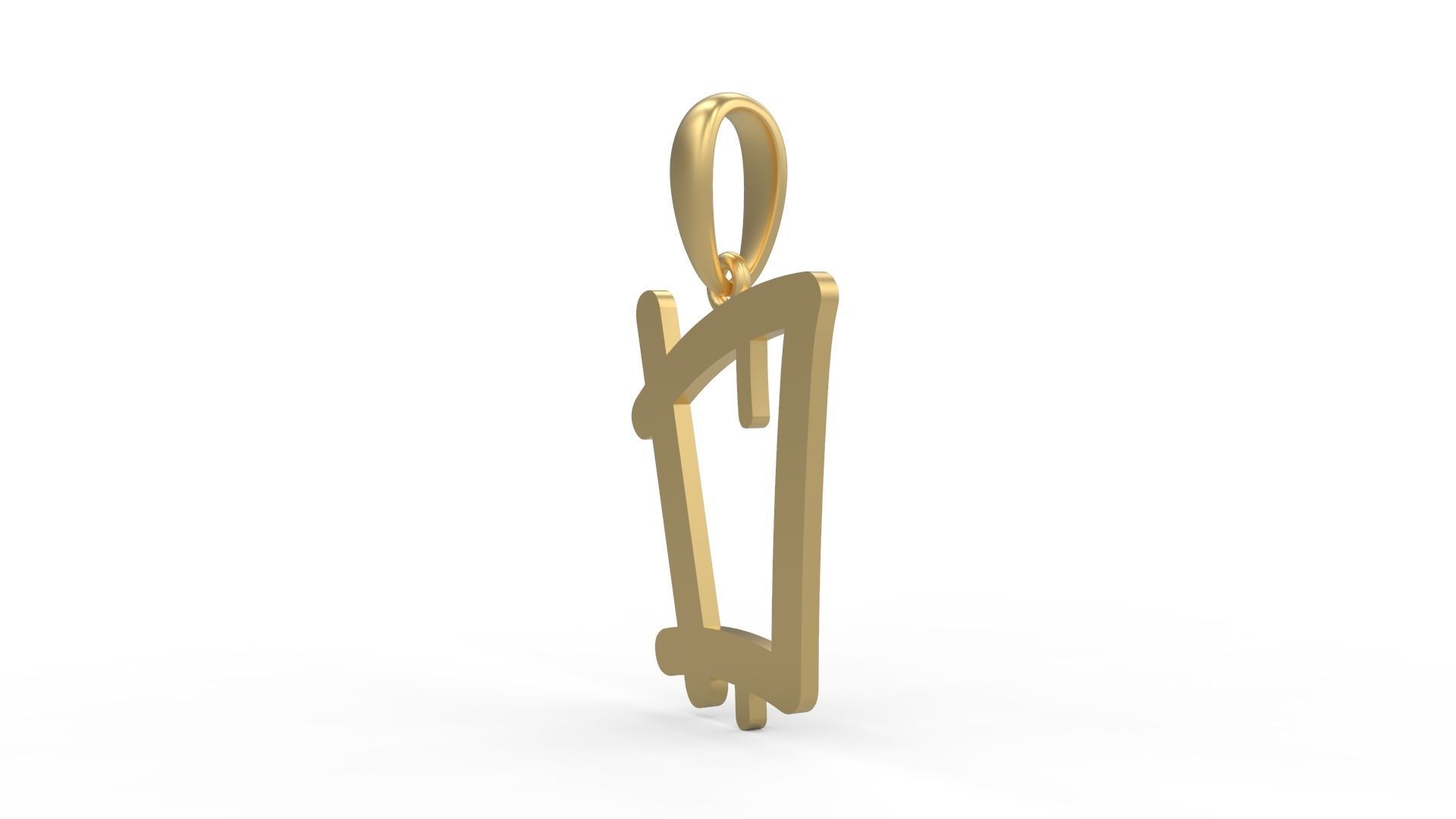 Initial Letters Pendant StreetToxic D 3D print model_1