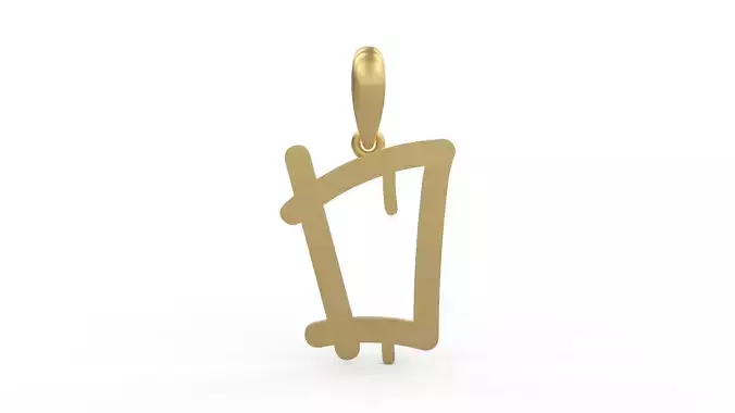 Initial Letters Pendant StreetToxic D 3D print model