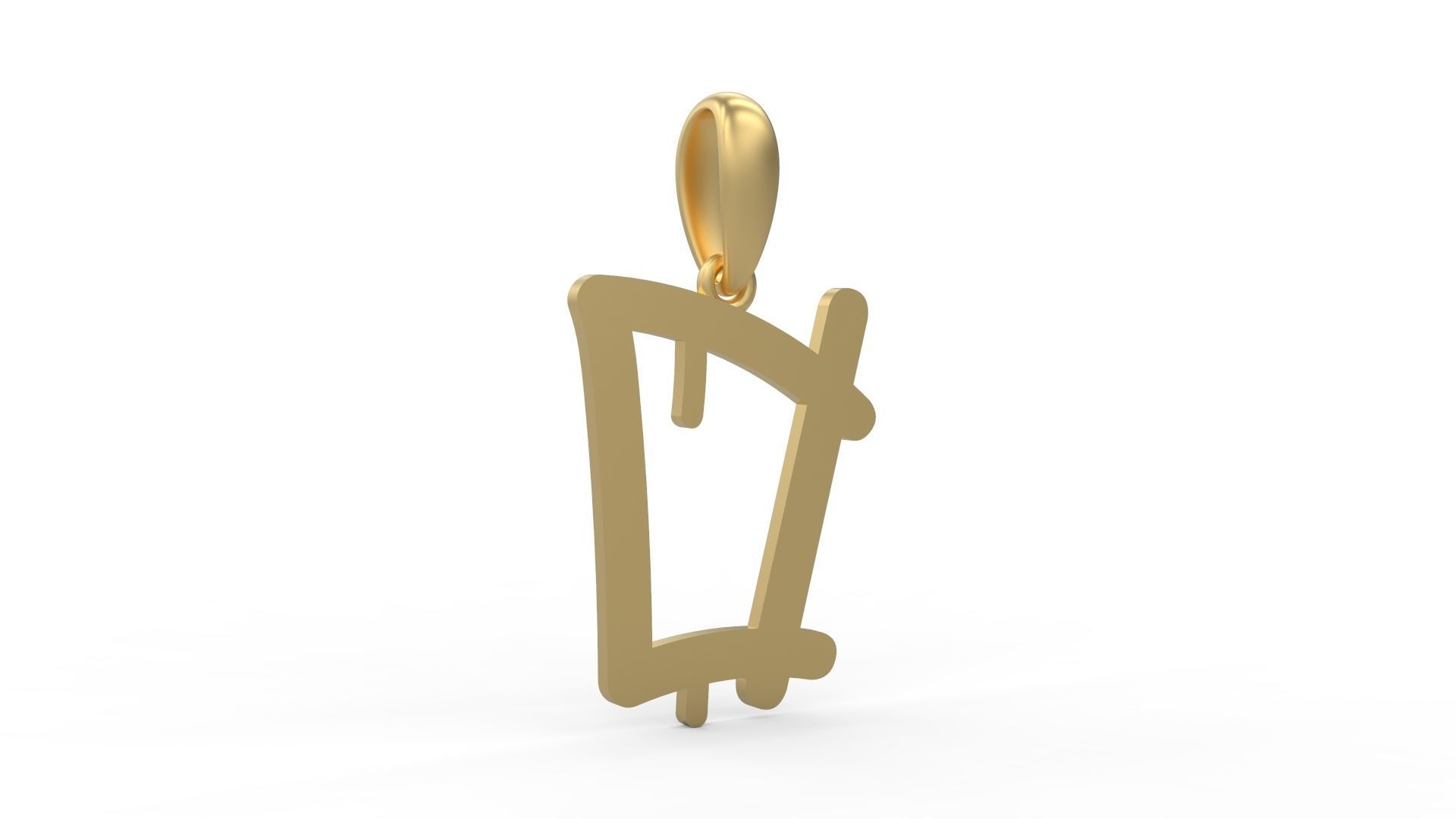 Initial Letters Pendant StreetToxic D 3D print model_3