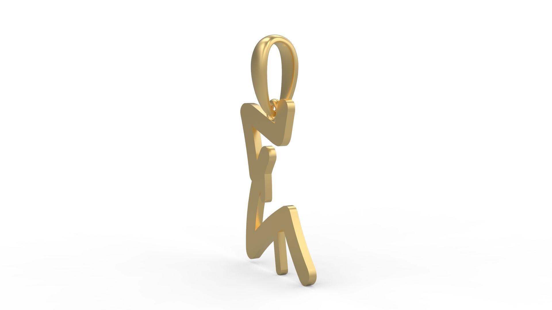 Initial Letters Pendant StreetToxic E 3D print model_1