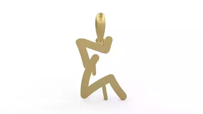 Initial Letters Pendant StreetToxic E