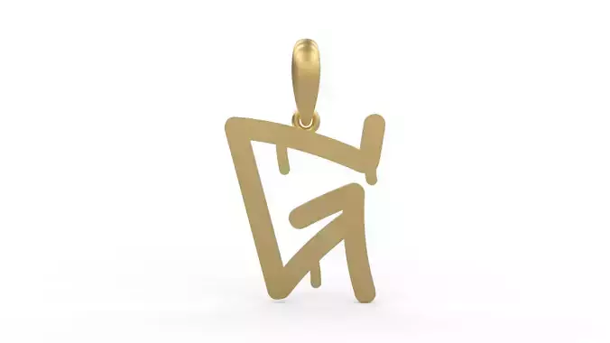 Initial Letters Pendant StreetToxic G 3D print model