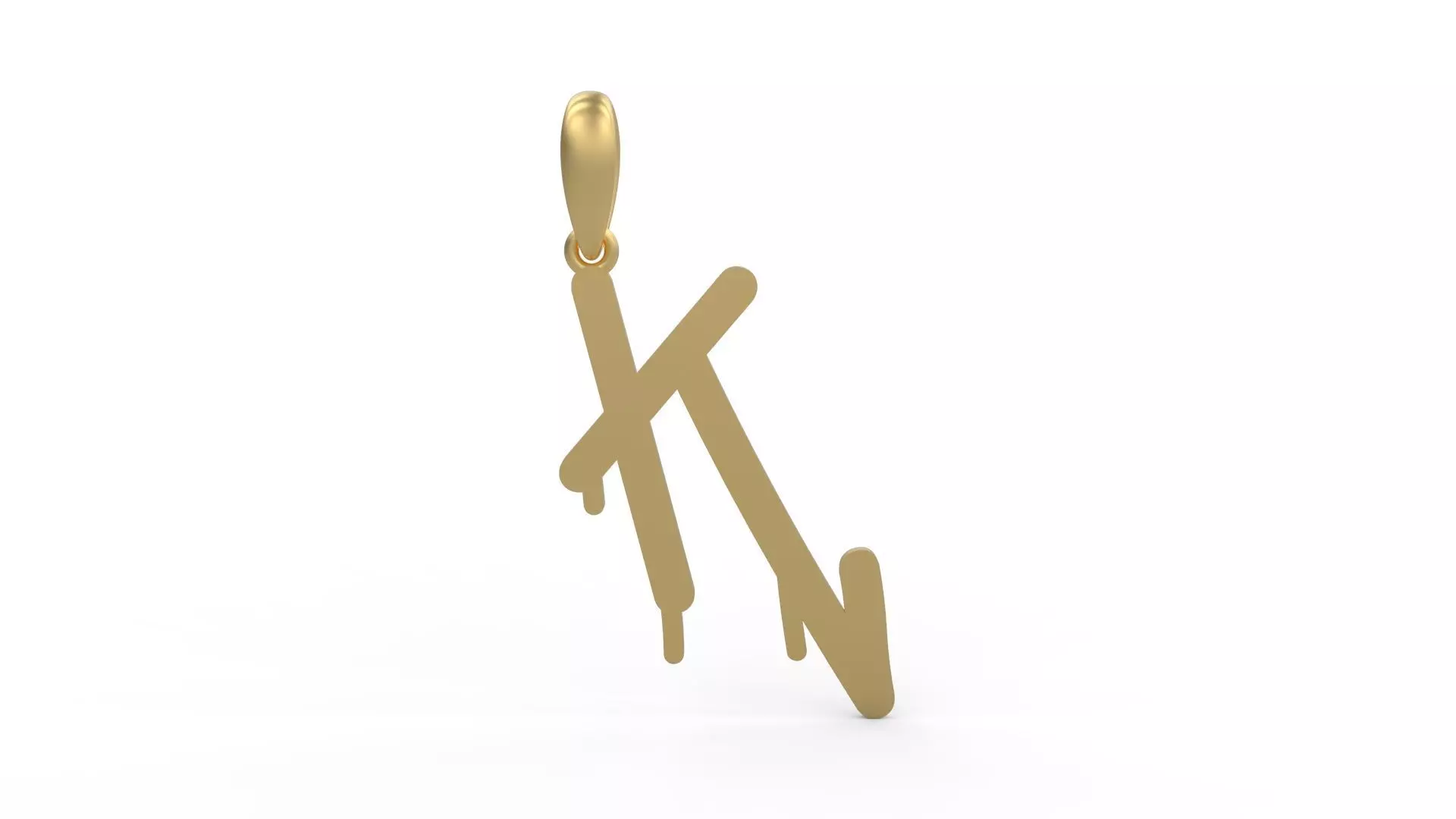 Initial Letters Pendant StreetToxic K 3D print model_0