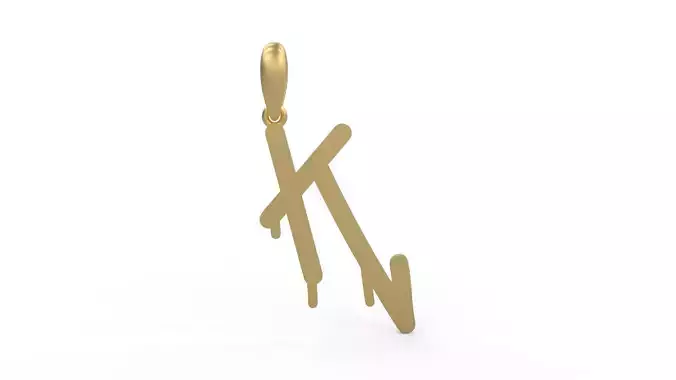 Initial Letters Pendant StreetToxic K