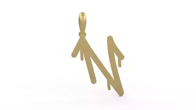 Initial Letters Pendant StreetToxic N