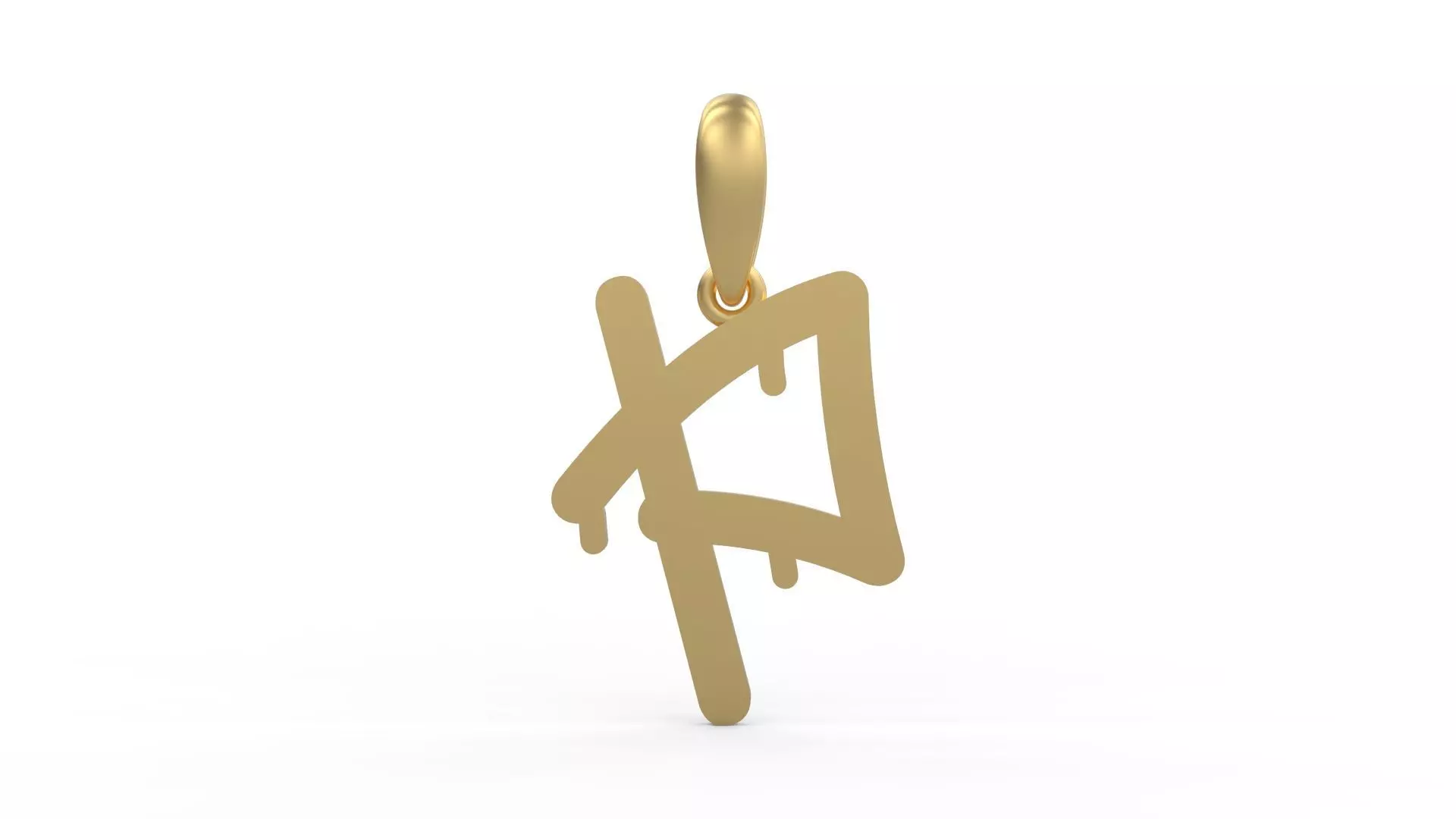 Initial Letters Pendant StreetToxic P 3D print model_0