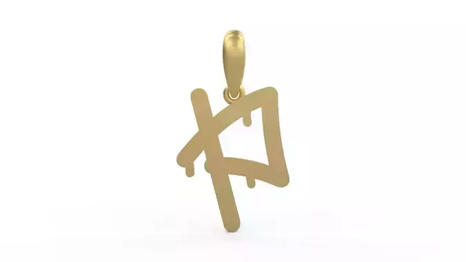 Initial Letters Pendant StreetToxic P 3D print model