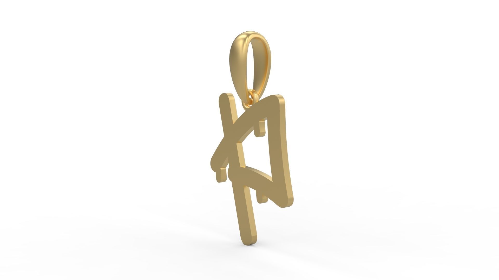 Initial Letters Pendant StreetToxic P 3D print model_1