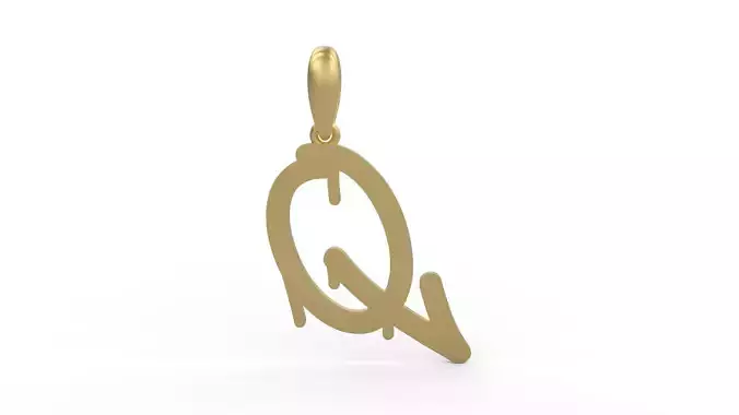 Initial Letters Pendant StreetToxic Q