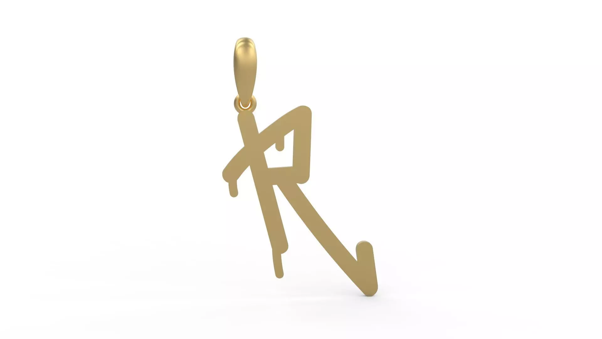 Initial Letters Pendant StreetToxic R 3D print model_0