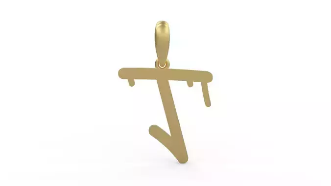 Initial Letters Pendant StreetToxic T