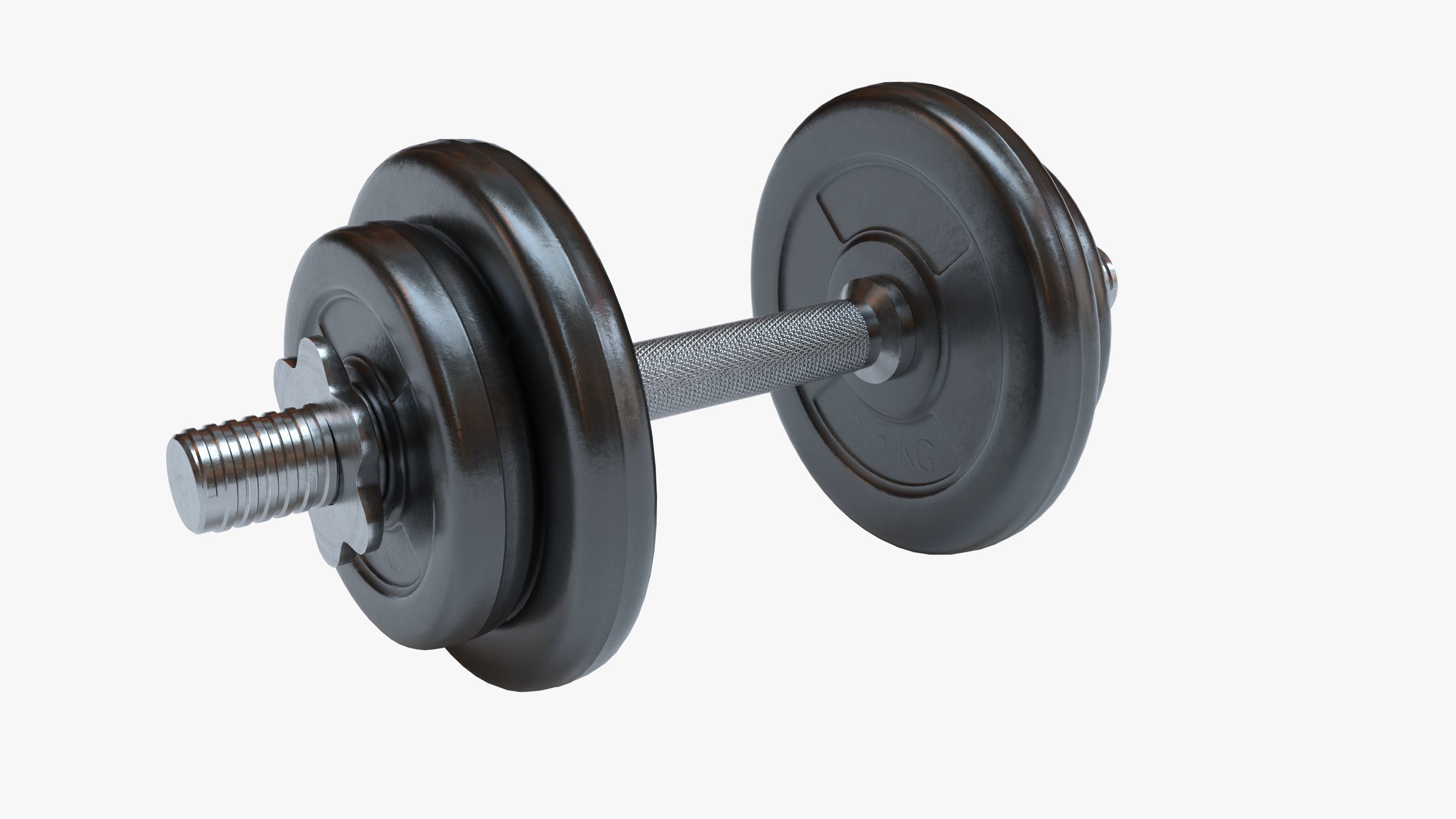 Dumbbell pair of dumbbells 3D model_5