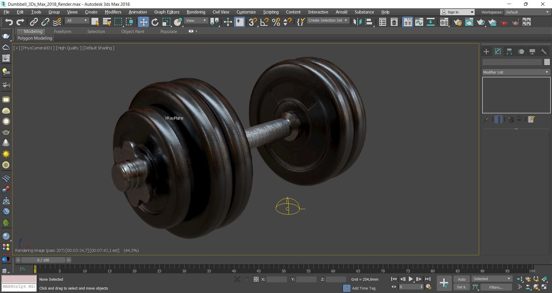 Dumbbell pair of dumbbells 3D model_13